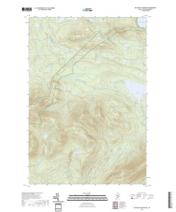 Big Shanty Mountain topographic map thumbnail