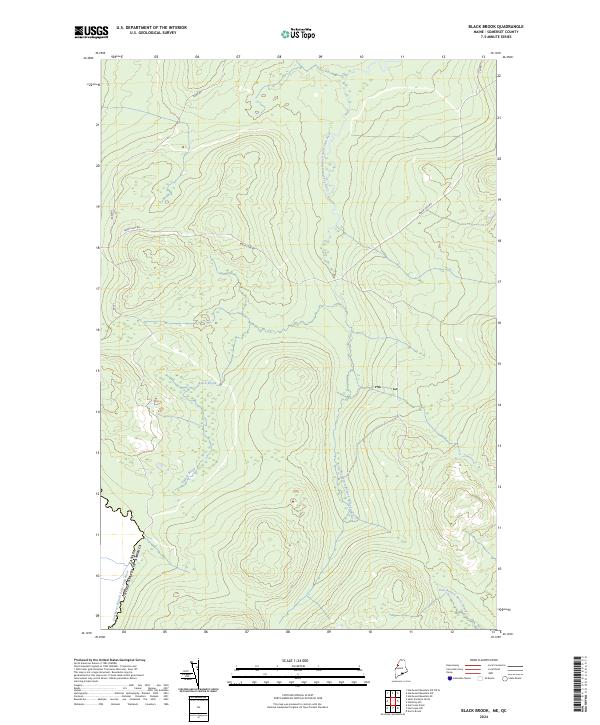 Black Brook topographic map thumbnail