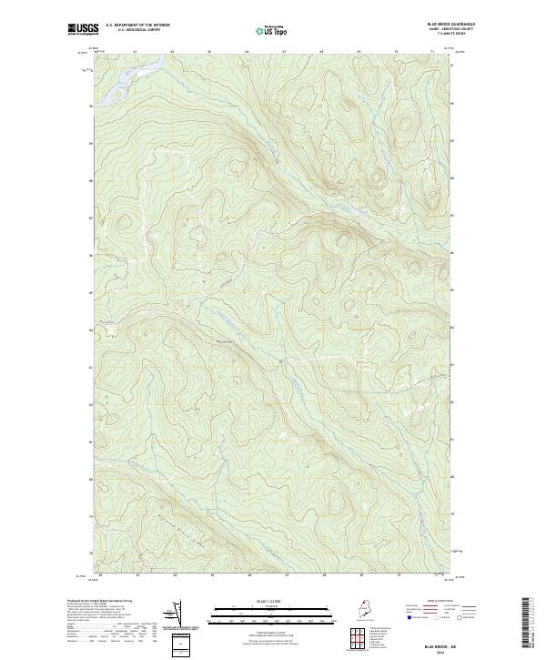 Blue Brook topographic map thumbnail