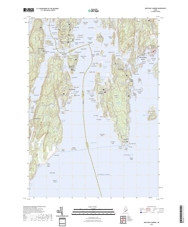 Boothbay Harbor topographic map thumbnail