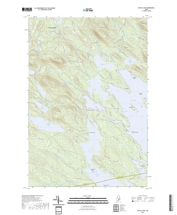 Bottle Lake topographic map thumbnail