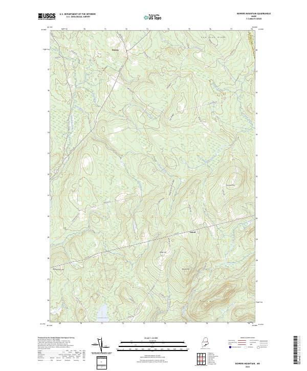 Bowers Mountain topographic map thumbnail