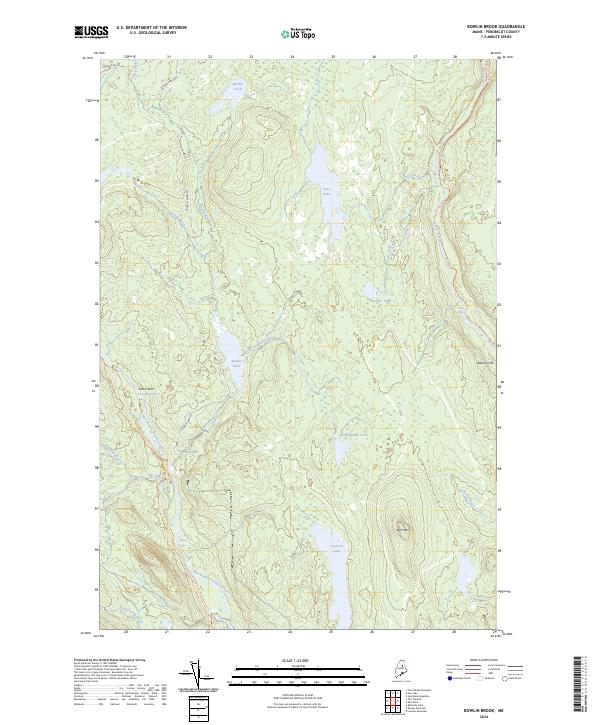Bowlin Brook topographic map thumbnail