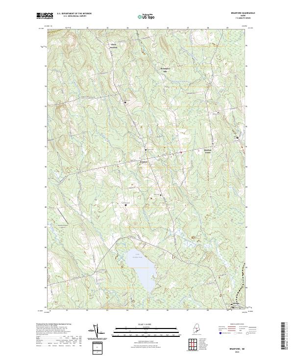 Bradford topographic map thumbnail