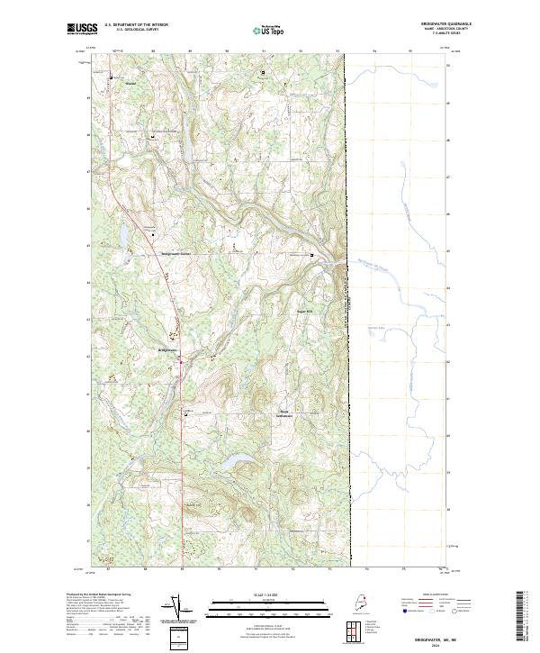 Bridgewater topographic map thumbnail