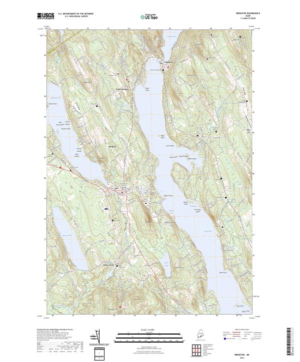 Bridgton topographic map thumbnail