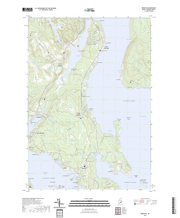 Brooklin topographic map thumbnail