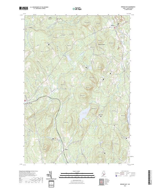 Brooks East topographic map thumbnail