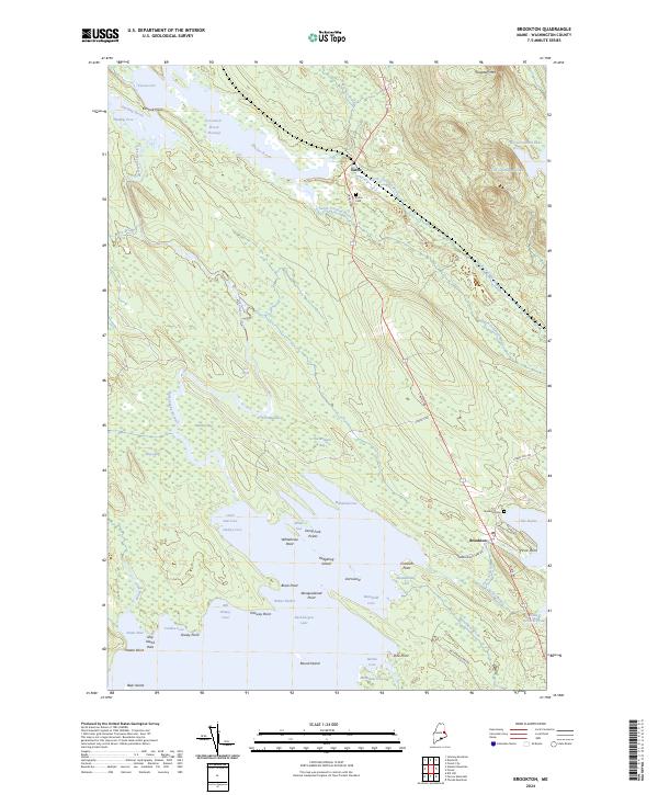 Brookton topographic map thumbnail