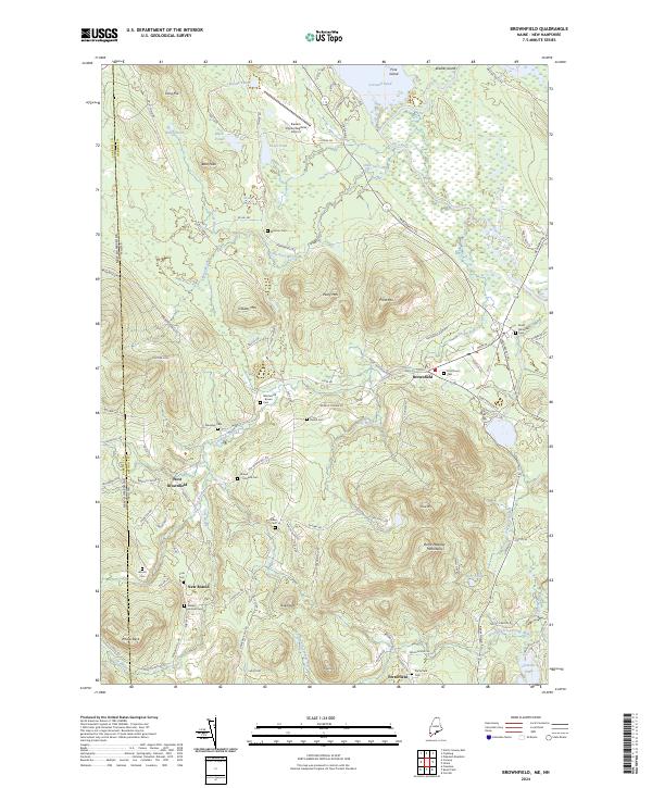 Brownfield topographic map thumbnail