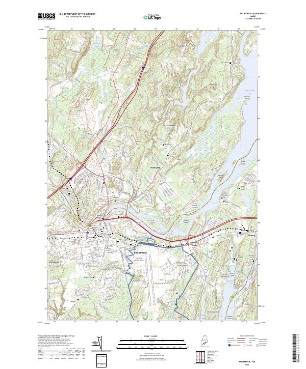 Brunswick topographic map thumbnail