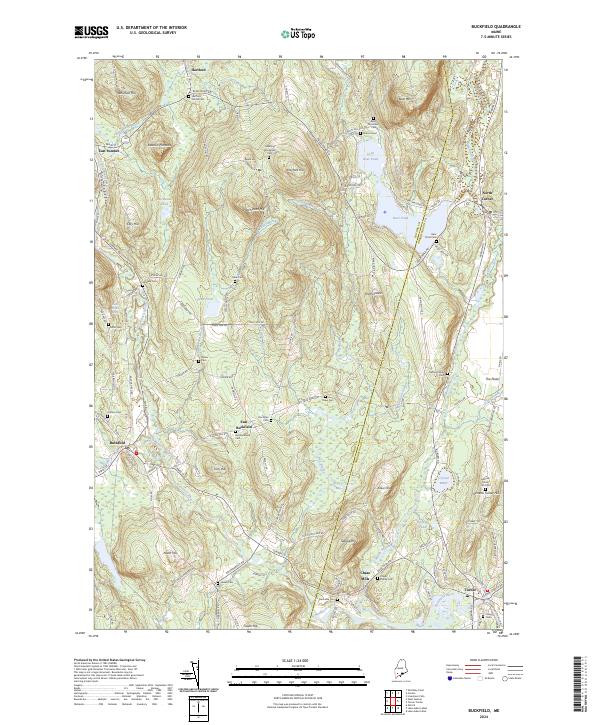 Buckfield topographic map thumbnail