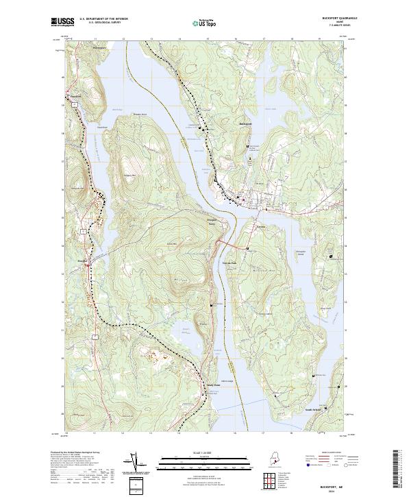 Bucksport topographic map thumbnail