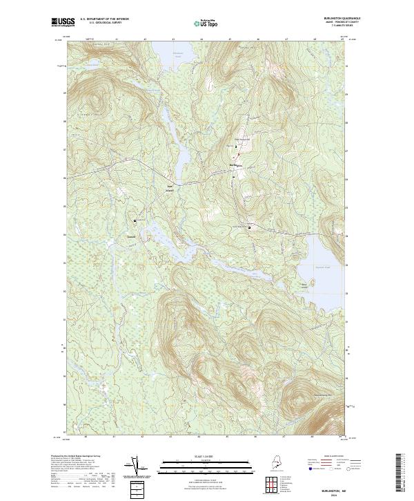 Burlington topographic map thumbnail