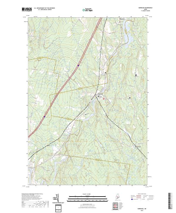 Burnham topographic map thumbnail