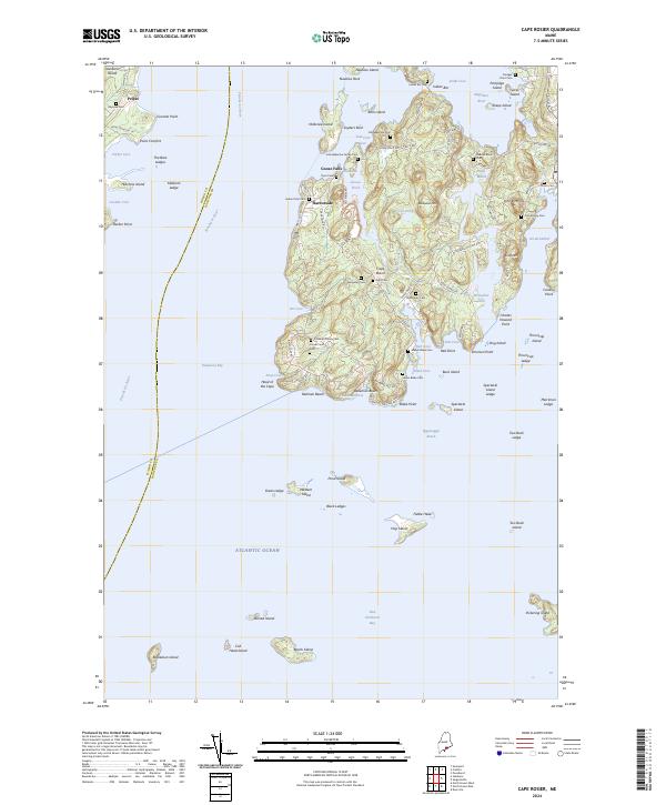 Cape Rosier topographic map thumbnail