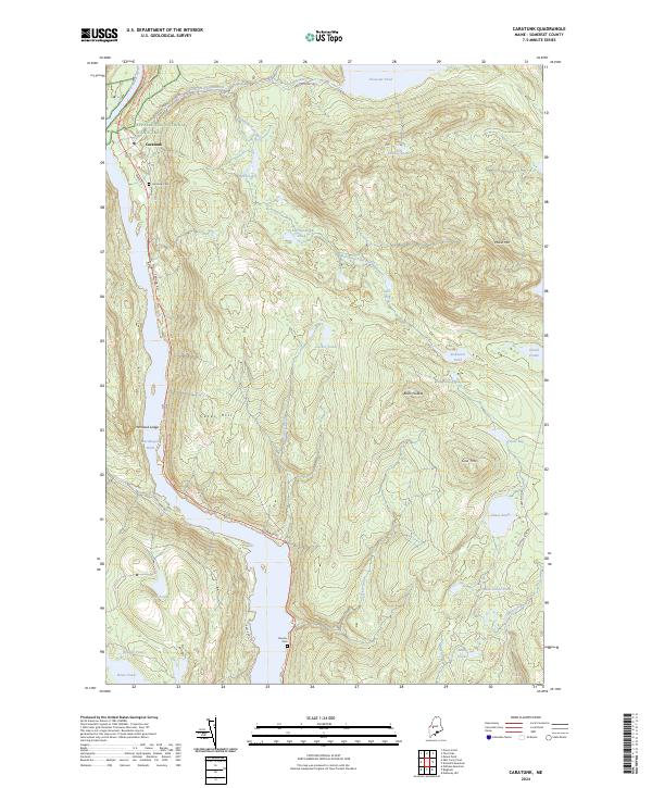 Caratunk topographic map thumbnail