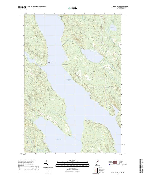 Caribou Lake North topographic map thumbnail
