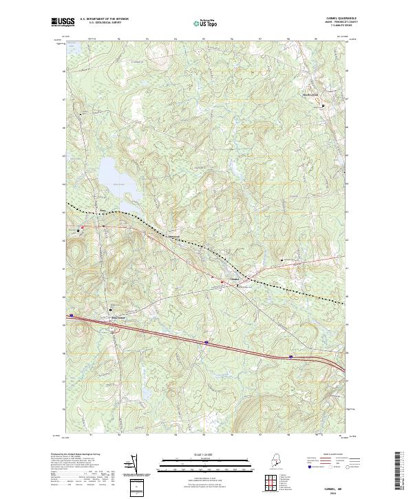 Carmel topographic map thumbnail