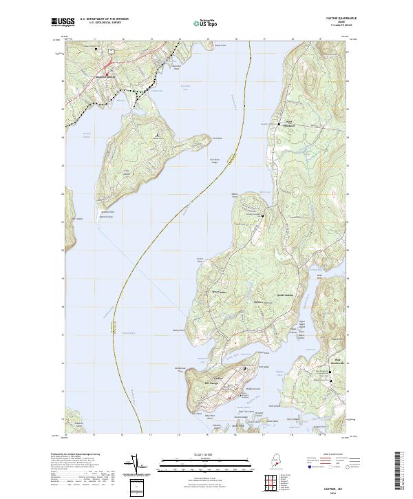 Castine topographic map thumbnail
