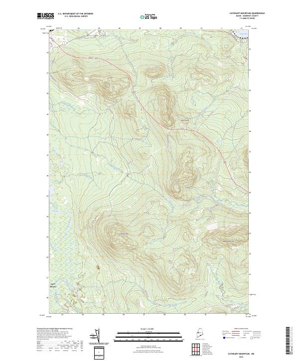 Catheart Mountain topographic map thumbnail