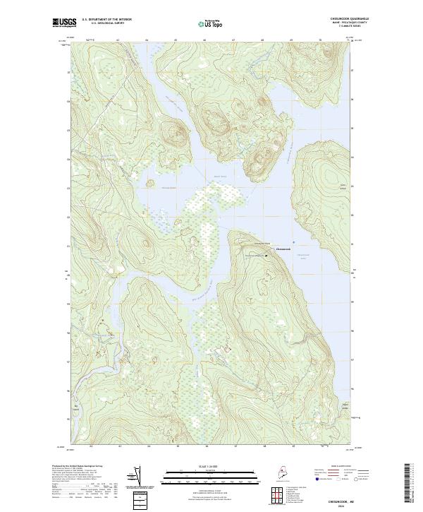 Chesuncook topographic map thumbnail