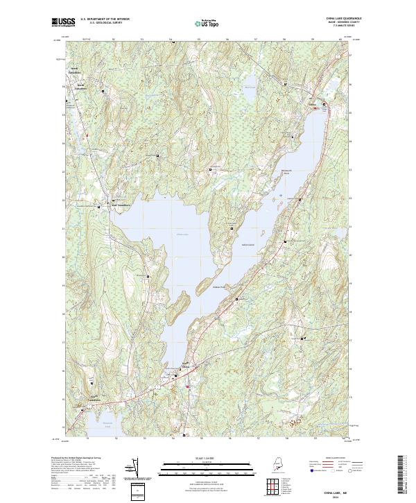 China Lake topographic map thumbnail