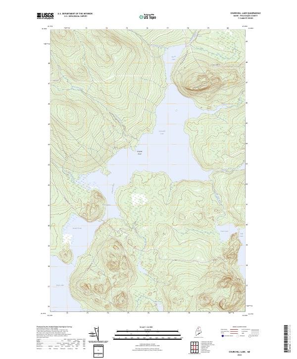 Churchill Lake topographic map thumbnail