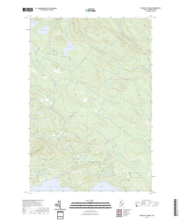 Churchill Stream topographic map thumbnail
