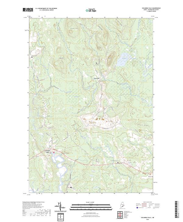 Columbia Falls topographic map thumbnail