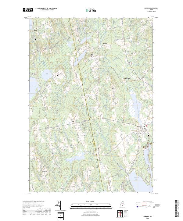 Corinna topographic map thumbnail
