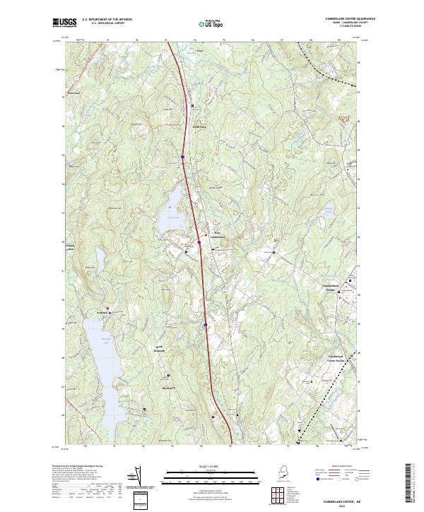 Cumberland Center topographic map thumbnail
