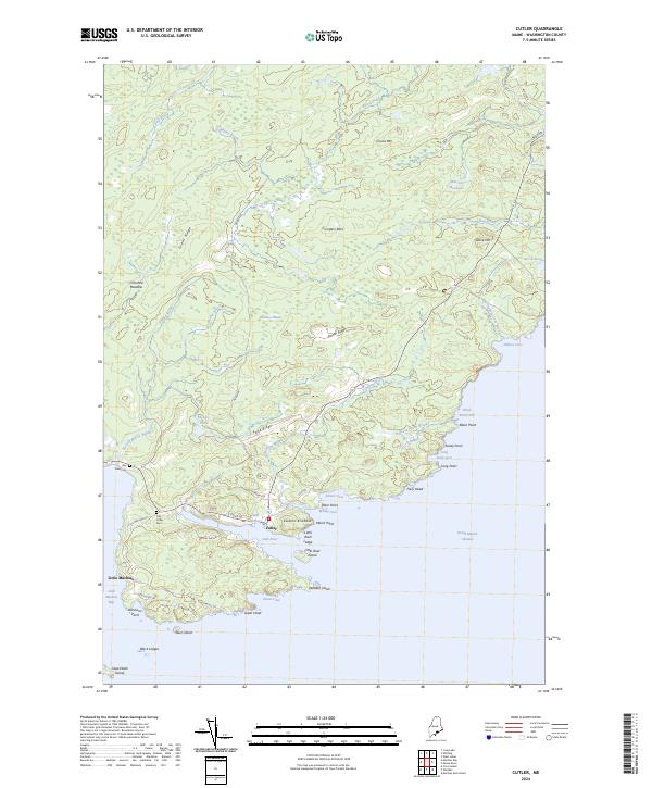 Cutler topographic map thumbnail