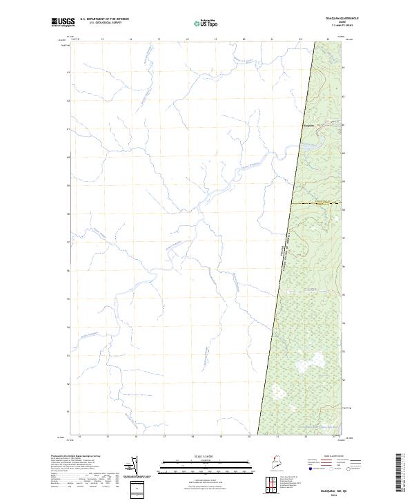 Daaquam topographic map thumbnail