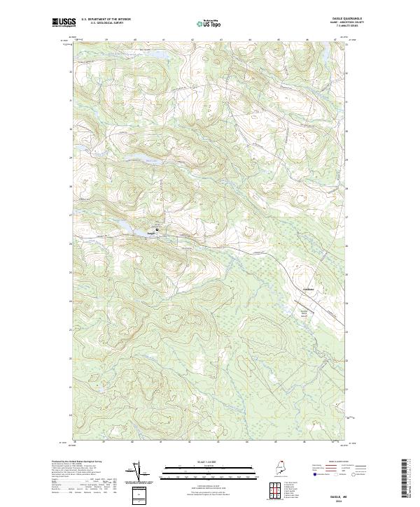 Daigle topographic map thumbnail