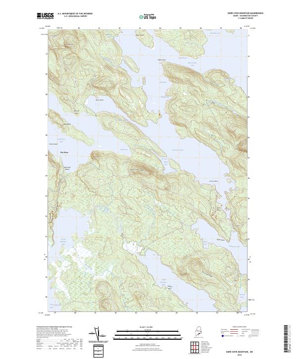 Dark Cove Mountain topographic map thumbnail