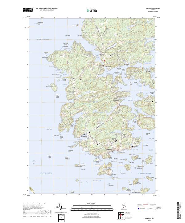 Deer Isle topographic map thumbnail