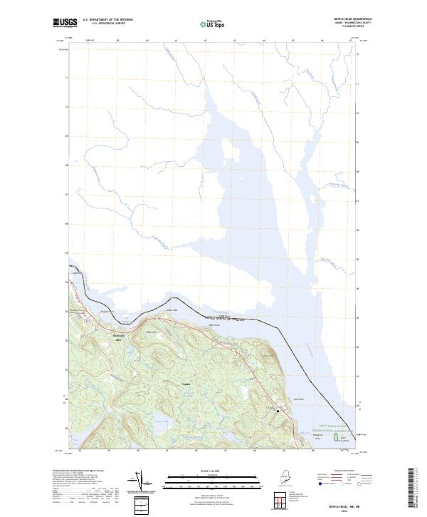 Devils Head topographic map thumbnail