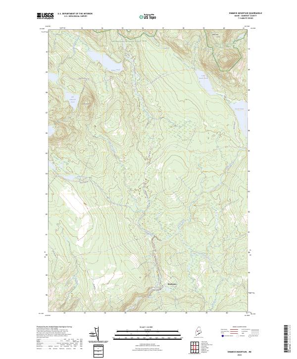 Dimmick Mountain topographic map thumbnail