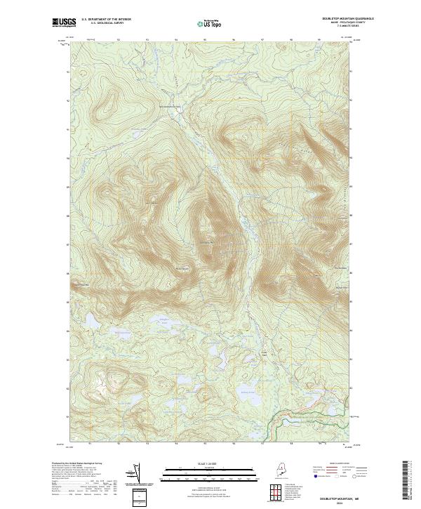 Doubletop Mountain topographic map thumbnail