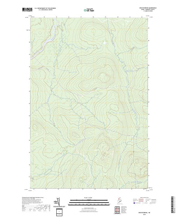 Doucie Brook topographic map thumbnail