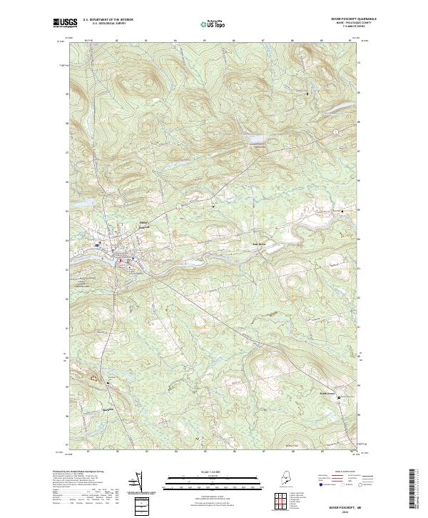 Dover-Foxcroft topographic map thumbnail