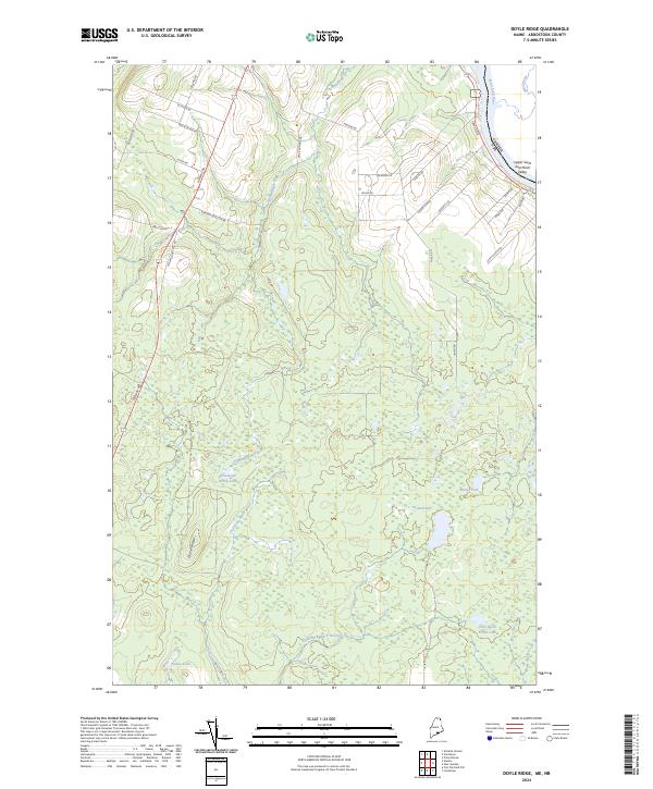 Doyle Ridge topographic map thumbnail