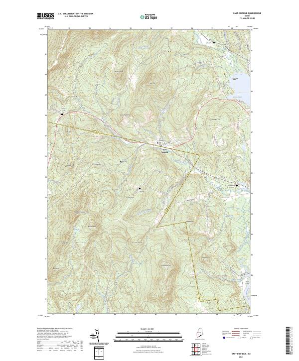 East Dixfield topographic map thumbnail