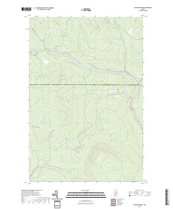Eastman Brook topographic map thumbnail