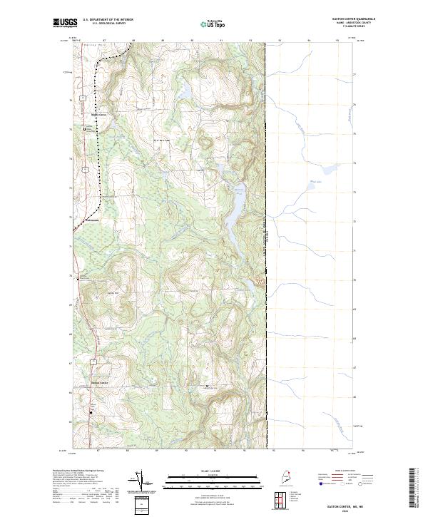 Easton Center topographic map thumbnail