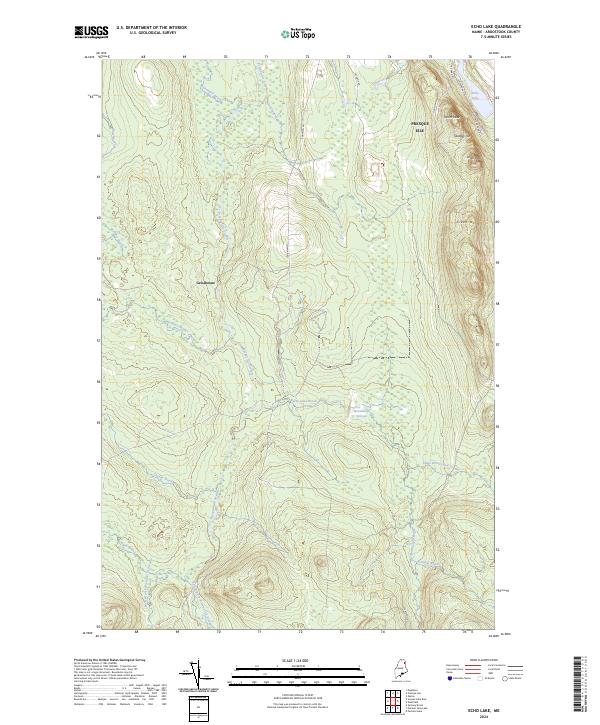 Echo Lake topographic map thumbnail