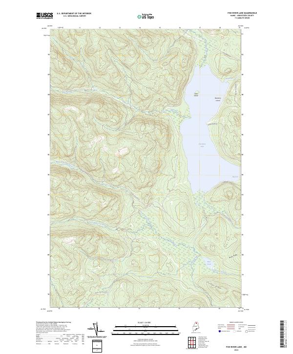 Fish River Lake topographic map thumbnail