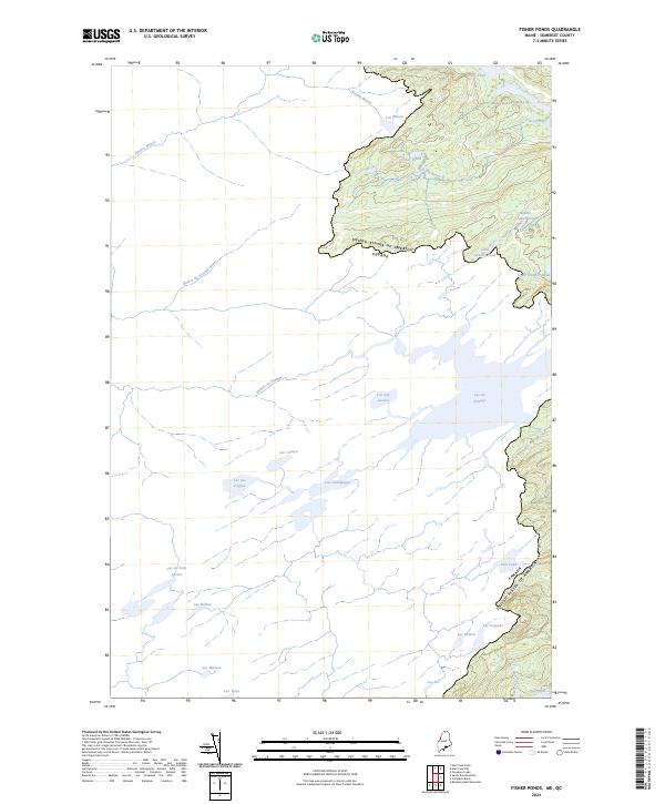Fisher Ponds topographic map thumbnail