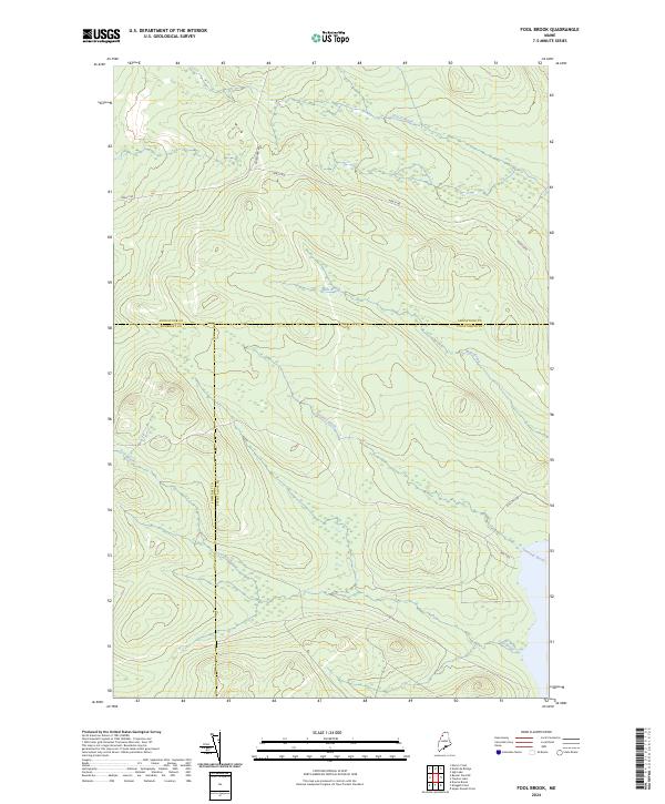 Fool Brook topographic map thumbnail
